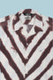Wakame  Shirt Off-White / Brown