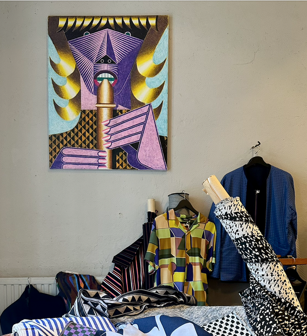 Jürgen Grewe  -  Paintings on Display at  A.D.Deertz Shop
