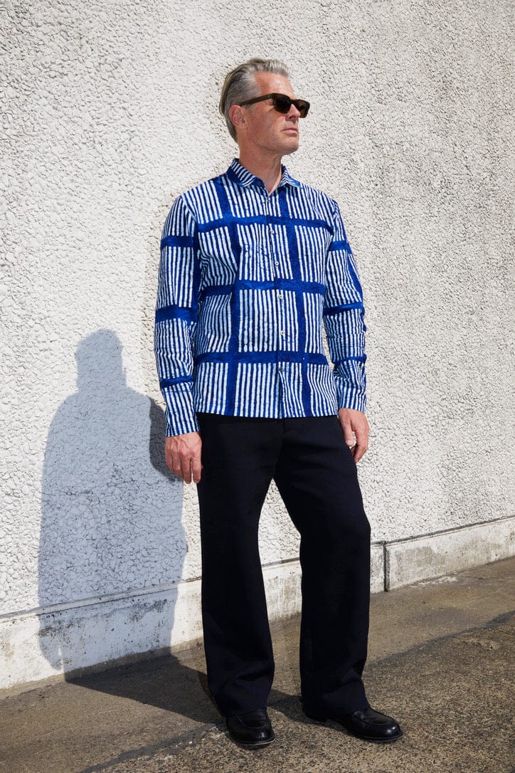 Reed Shirt Blue Batik