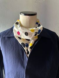 Triangle Scarf Paint Dots
