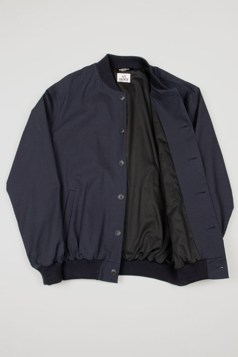 Cana Jacket navy seersucker