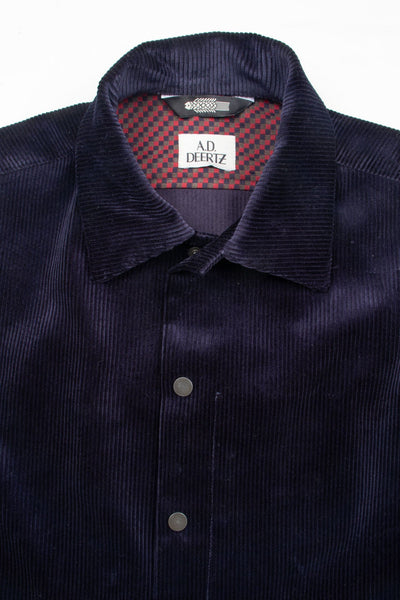 Men's Corduroy Shirt-Jacket Navy | A.D.Deertz