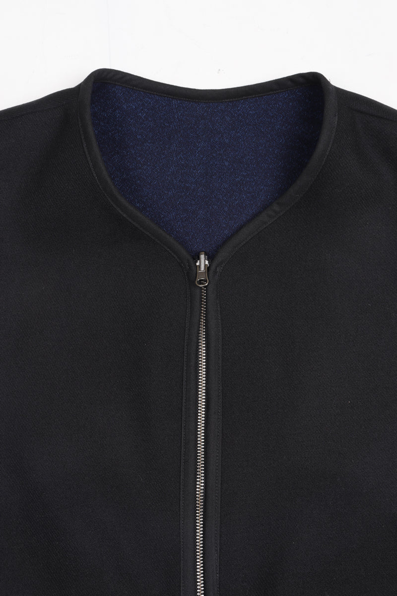 Tana Vest Navy Black Wool