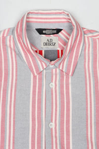 Reed Shirt Red-Grey Stripes