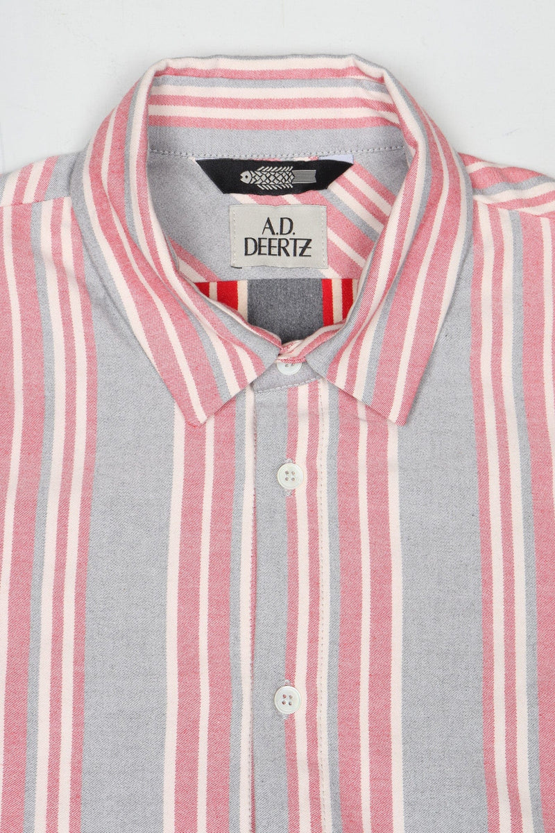 Reed Shirt Red-Grey Stripes
