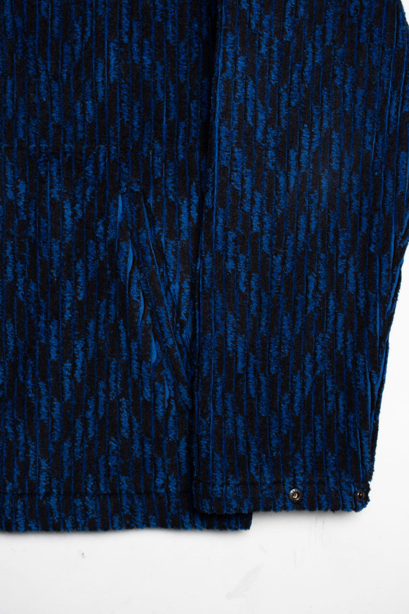 Assam Jacket Blue Black Corduroy