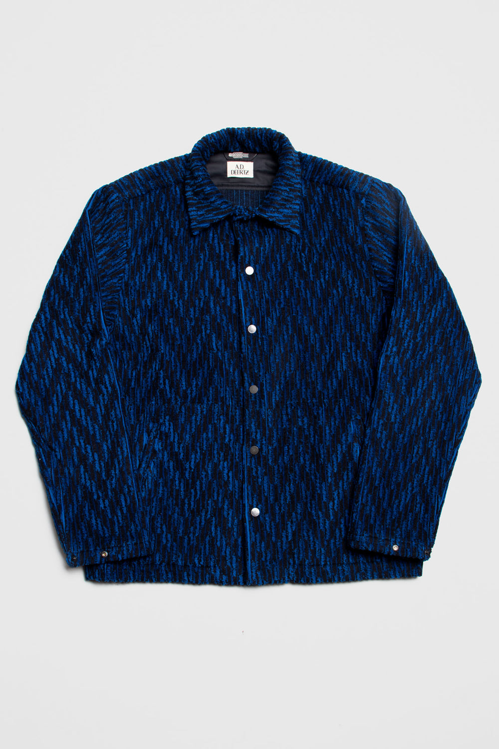 Assam Jacket Blue Black Corduroy