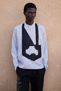 Yucca Shirt Embroidery Black White