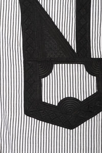 Yucca Shirt Embroidery Black White