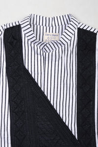 Yucca Shirt Embroidery Black White