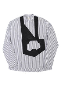 Yucca Shirt Embroidery Black White