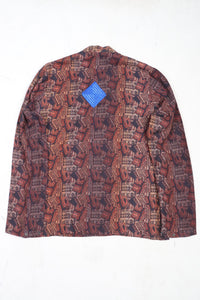 Yucca Shirt Embroidery  Blue Brown