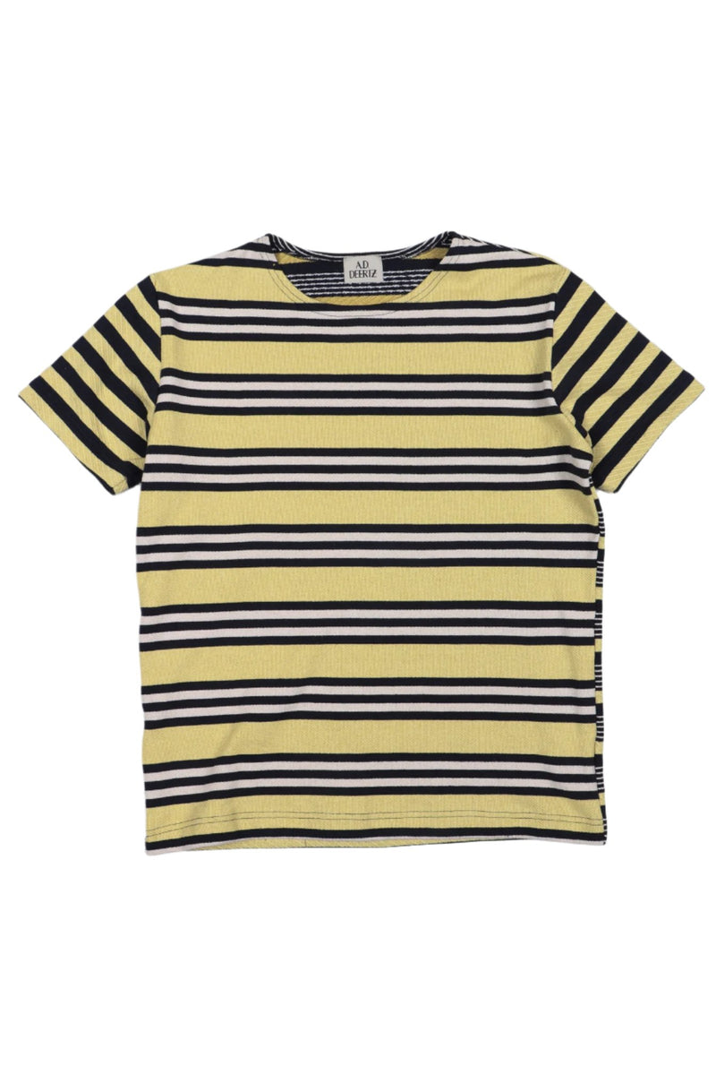 Grass T-Shirt Yellow Blue Stripes