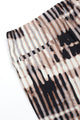Kauri Shorts Beige Black Print
