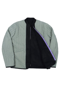 Kiso Jacket Navy Wool / Sage Quilt