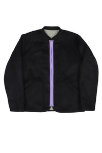 Kiso Jacket Navy Wool / Sage Quilt