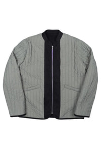 Kiso Jacket Navy Wool / Sage Quilt