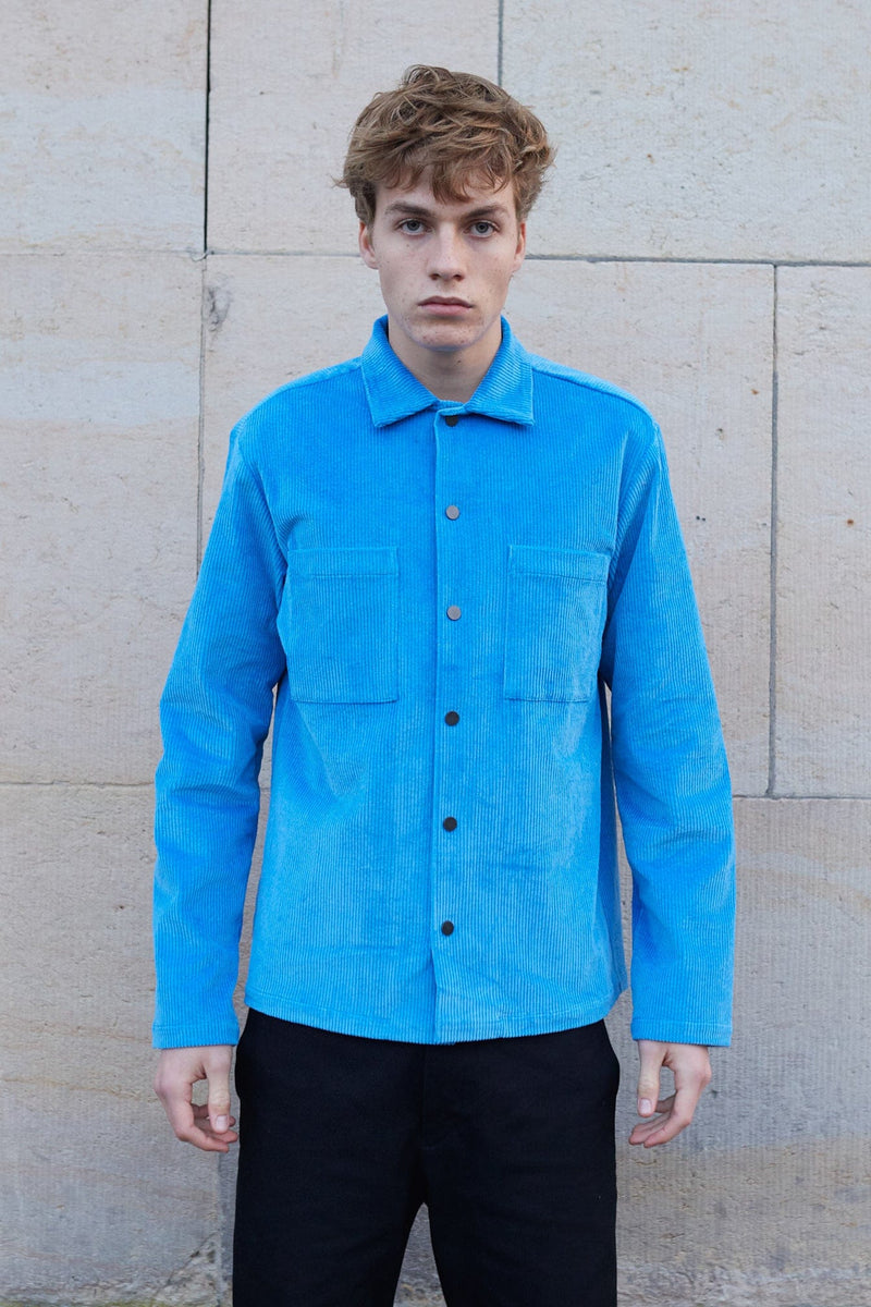 Moss Shirt Blue Corduroy