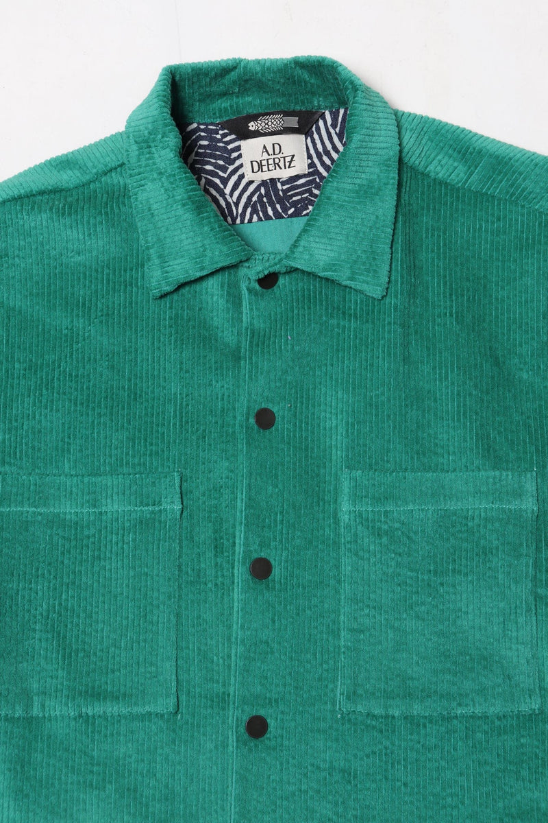 Moss Shirt Green Corduroy