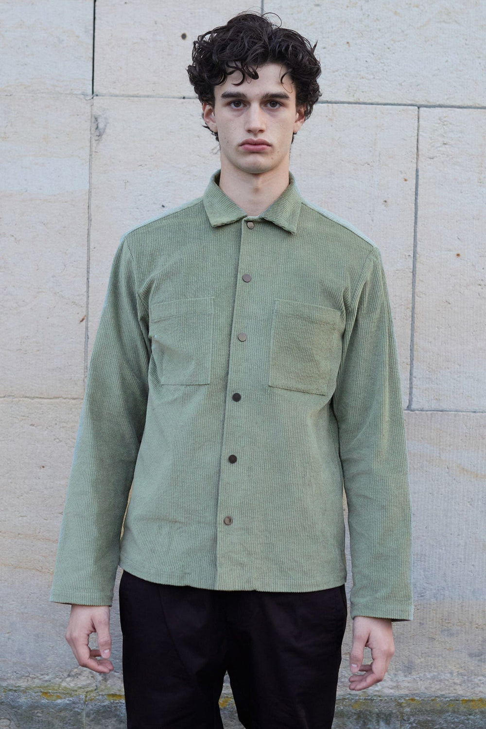 Moss Shirt Sage Corduroy