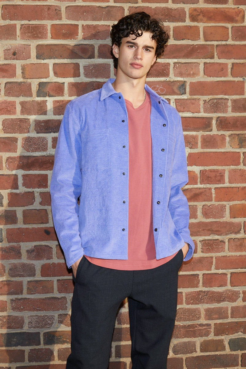 Moss Shirt Lavender Corduroy