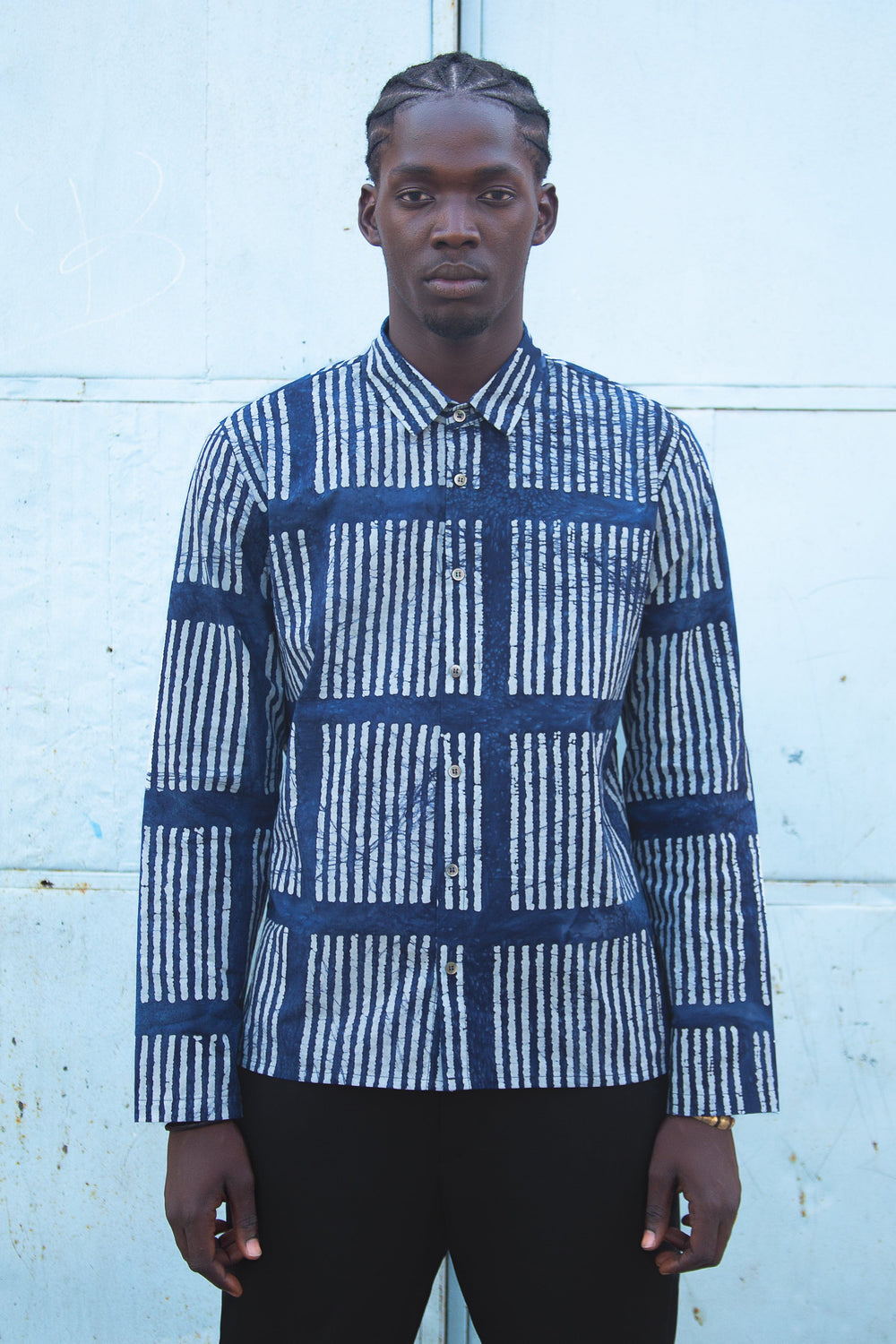 Reed Shirt Blue Batik