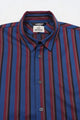 Reed Shirt Blue Burgundy Stripes