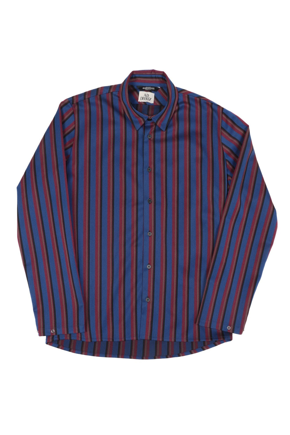 Reed Shirt Blue Burgundy Stripes