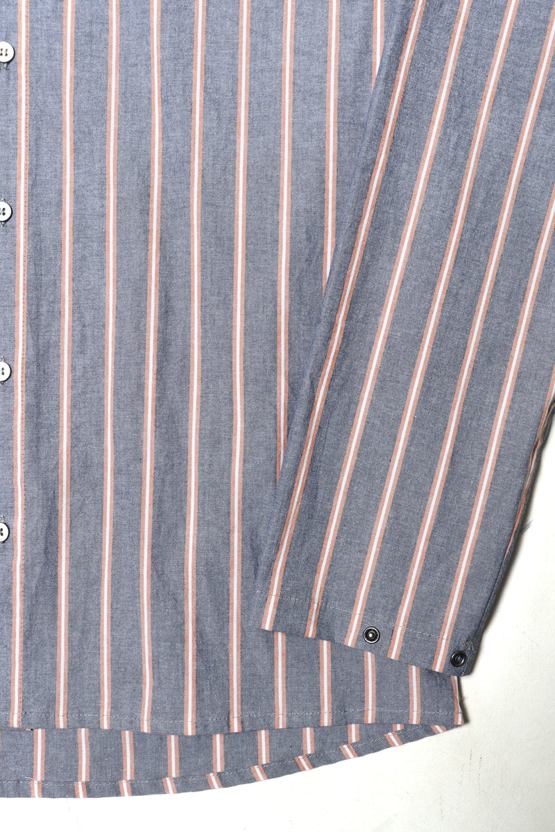 Reed Shirt Grey Beige Stripe