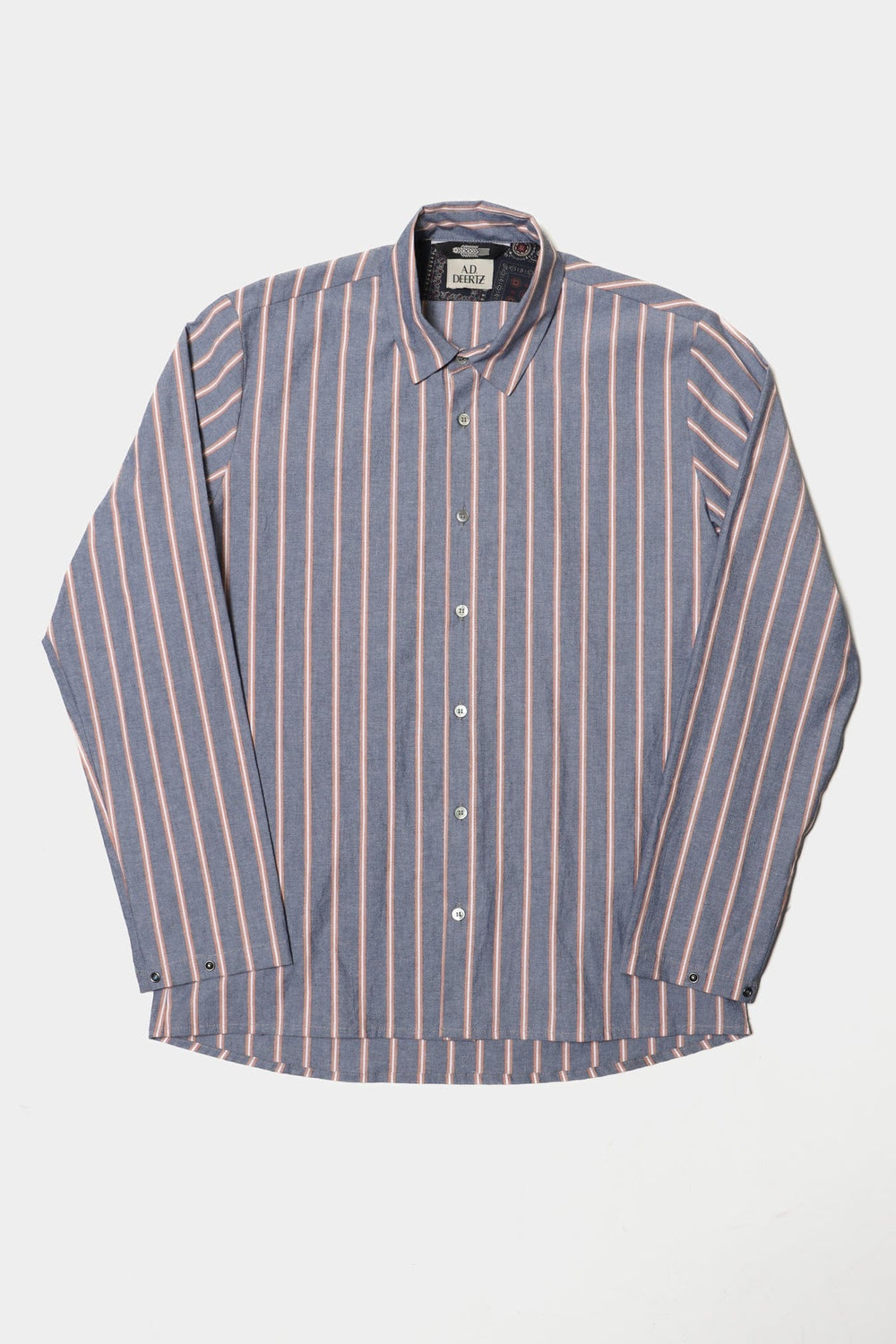 Reed Shirt Grey Beige Stripe