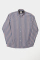 Reed Shirt Grey Beige Stripe