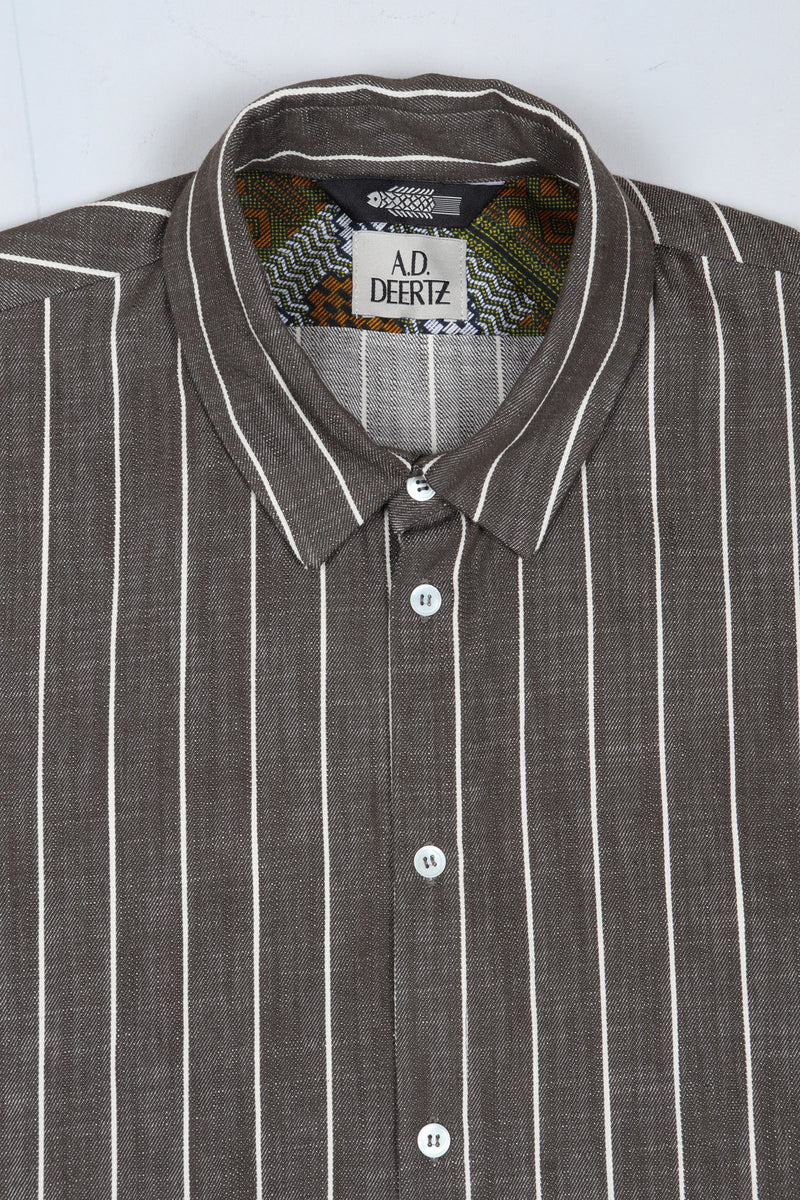 Reed Shirt Olive Stripe