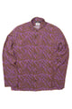 Reed Shirt Brown Purple Print