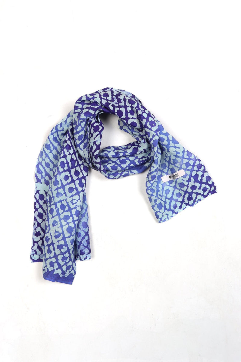 Salsal Scarf Blue Batik