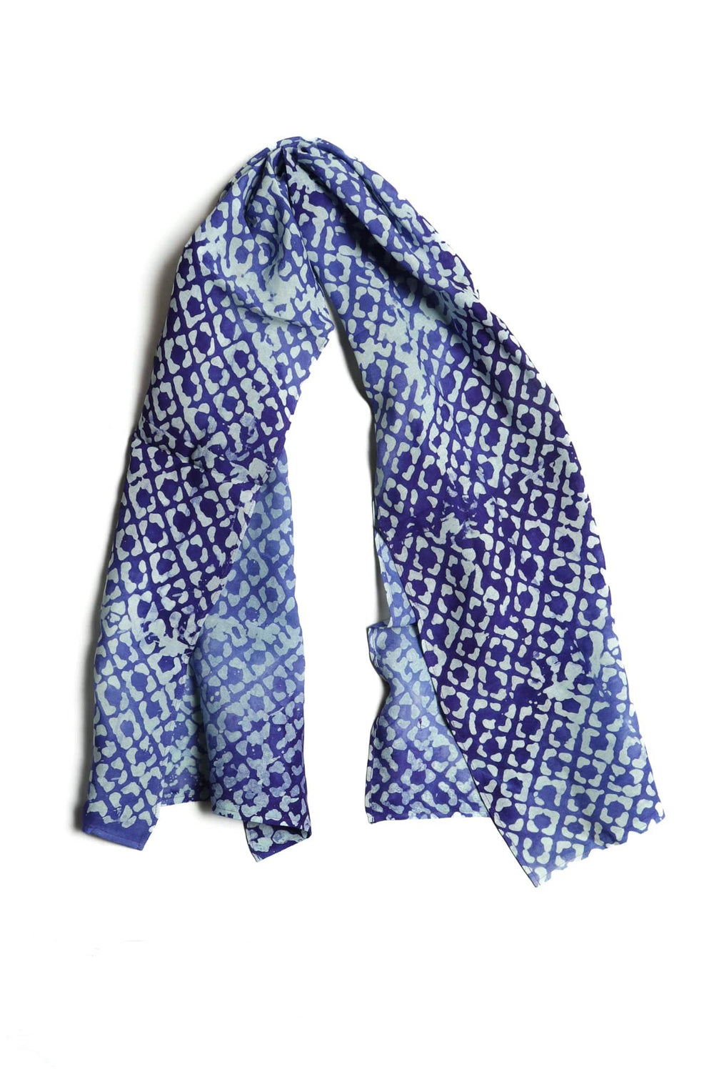 Salsal Scarf Blue Batik