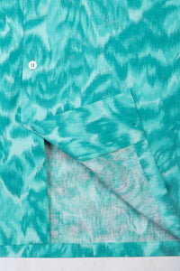 Wakame Shirt Turquoise Print