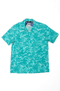 Wakame Shirt Turquoise Print