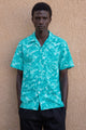 Wakame Shirt Turquoise Print