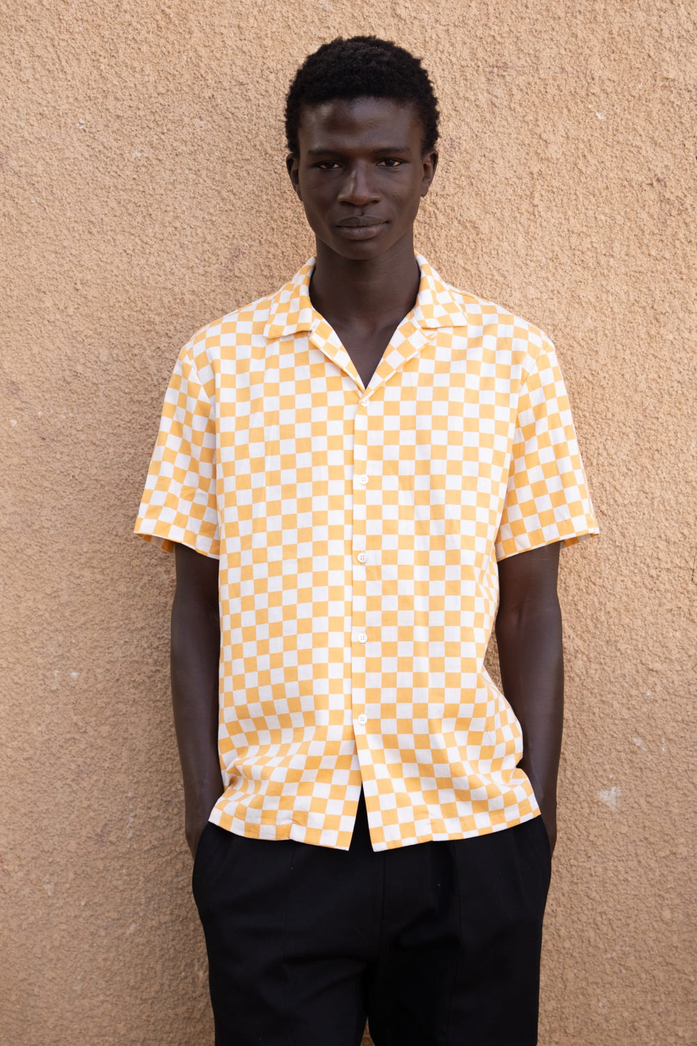 Wakame Shirt Yellow Check