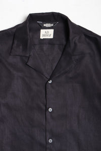 Wakame Shirt Black Linen