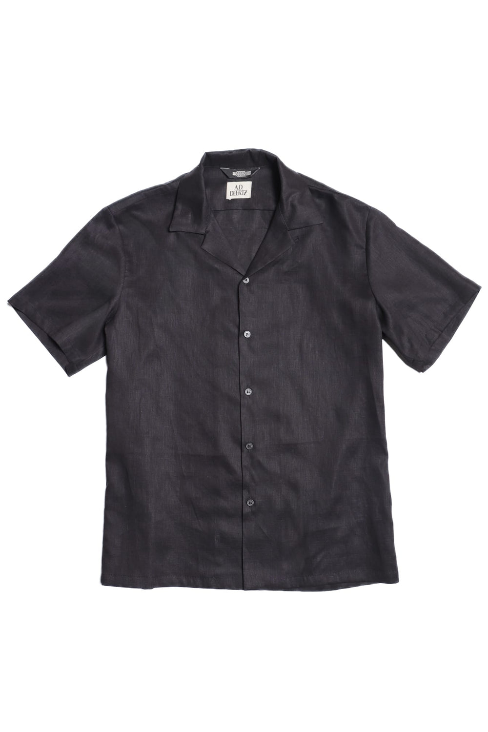 Wakame Shirt Black Linen