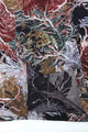 Wakame Shirt Leaves Print Black