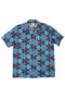 Wakame Shirt Blue Brown Print