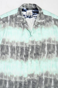 Wakame Shirt Mint Grey Batik Print