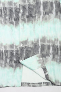 Wakame Shirt Mint Grey Batik Print