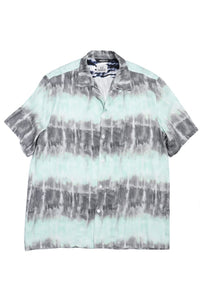 Wakame Shirt Mint Grey Batik Print