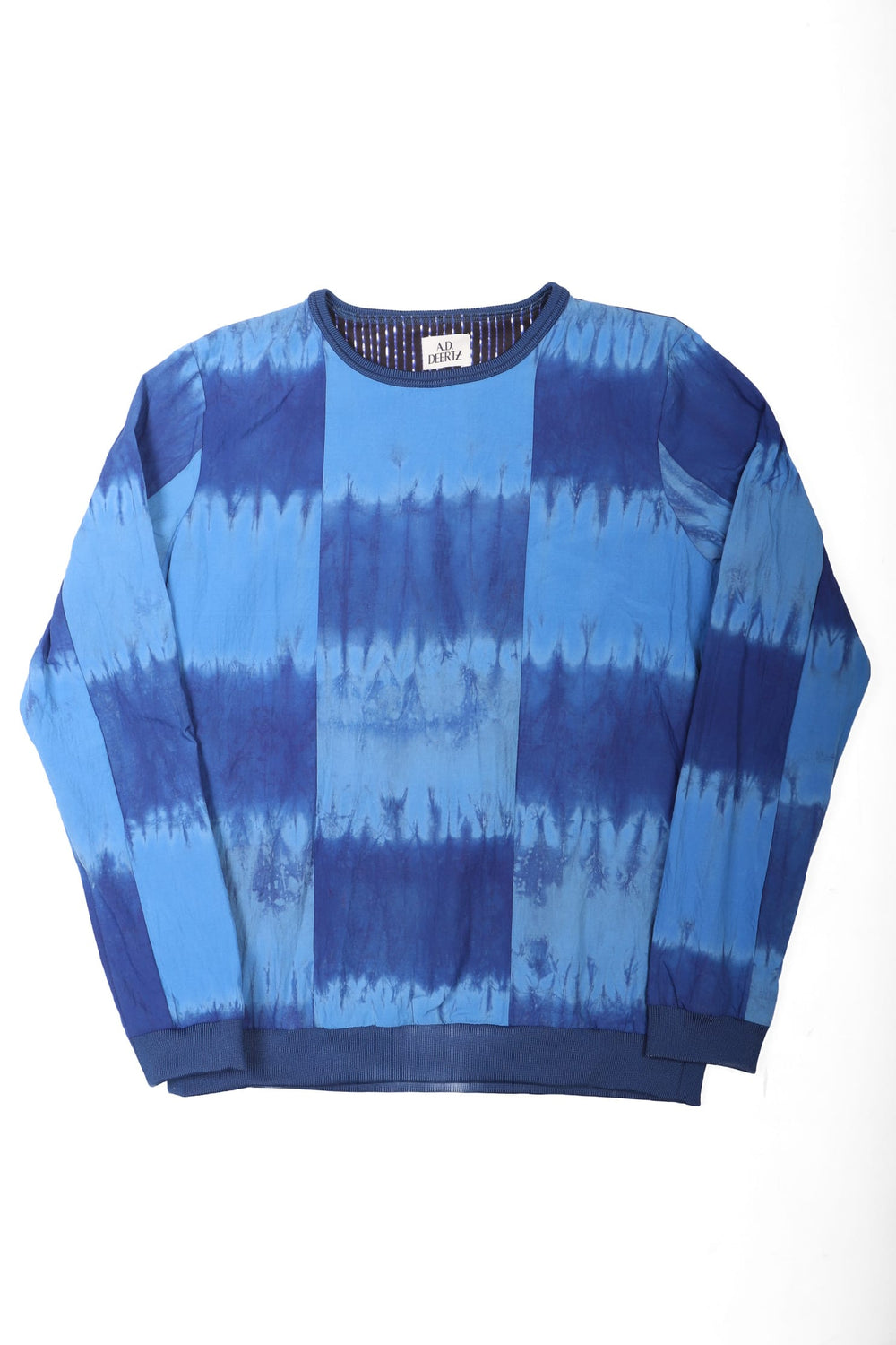 Poplar Sweater Batik Patchwork Blue