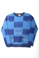 Poplar Sweater Batik Patchwork Blue