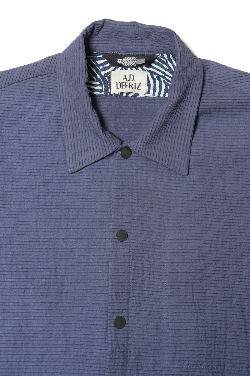 Tapi Overshirt Blue Plissé
