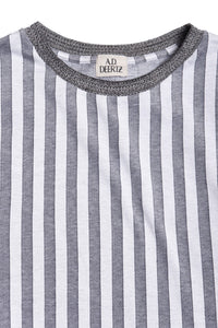 Cypress T-Shirt Grey / White Stripes